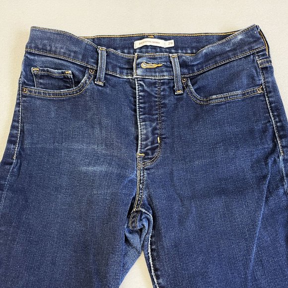 Vtg Levis Jeans Womens 29 Rare Upside Down Tag 311 Shaping Skinny Blue Denim - Picture 2 of 9